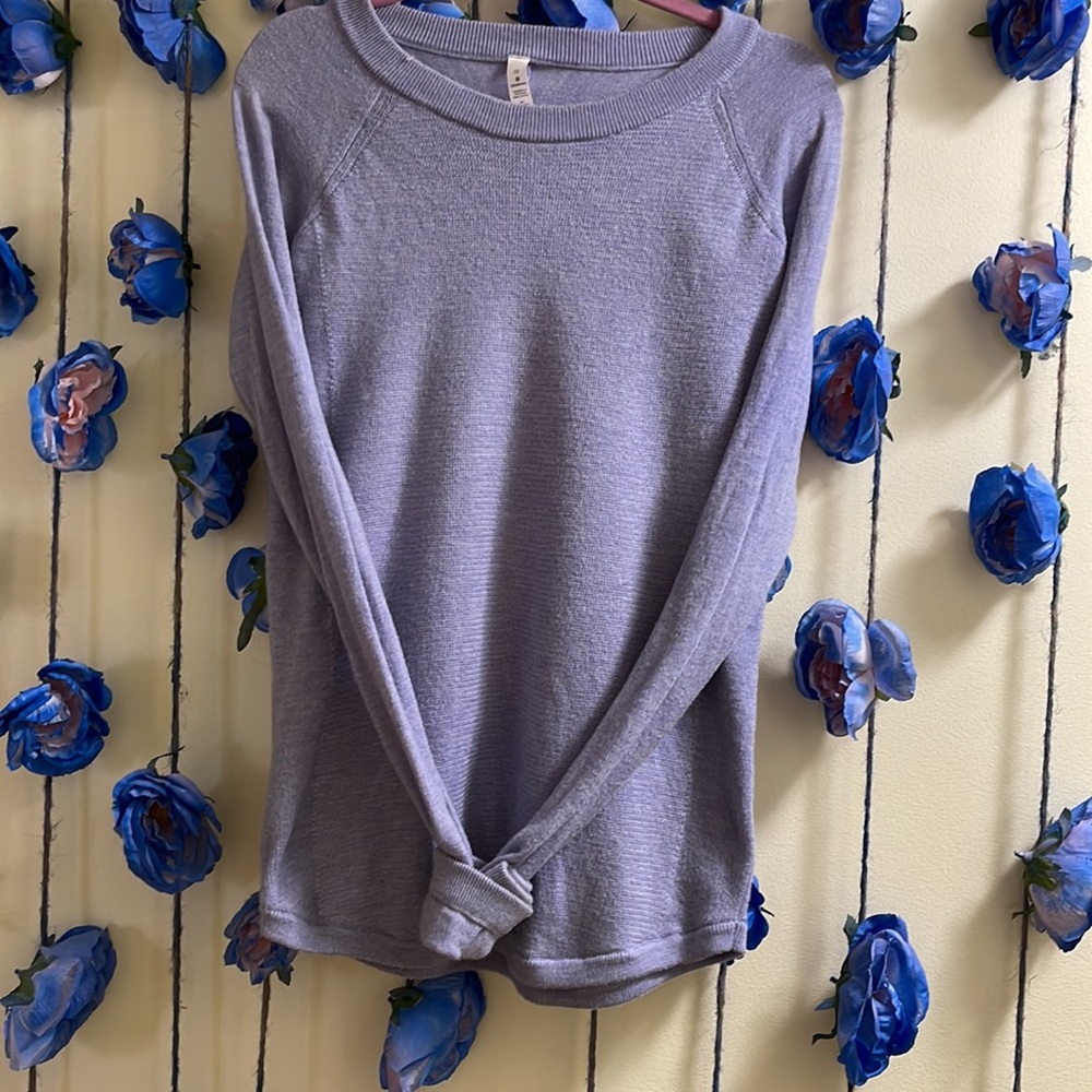 Lululemon 100% Merino Wool Sweater in Lilac